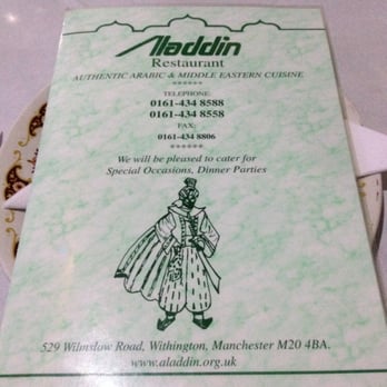 Aladdin Restaurant - Middle Eastern Near Me - Manchester, XGM