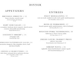 Food menu Food menu