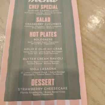Pasta Packs - Menu for the weekend. - Pasta Shops Near Me - Tampa, Florida