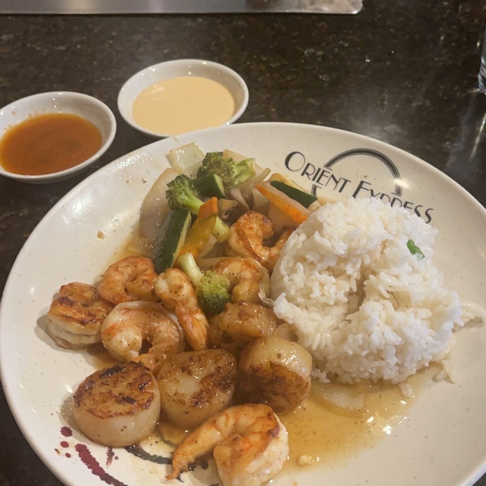 Orient Express - Shrimp & Scallops Combination Dinner - Chinese Near Me - Atlanta, Georgia Orient Express - Shrimp & Scallops Combination Dinner - Chinese Near Me - Atlanta, Georgia