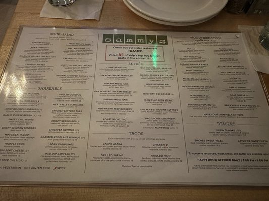 Menu photo 5 Sammy's Restaurant & Bar Henderson, NV Menu photo 5 Sammy's Restaurant & Bar Henderson, NV