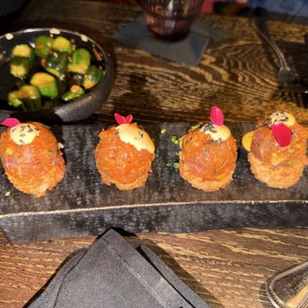Roka Hula - Crispy rice, spicy tuna - Tiki Bars Near Me - Delray Beach, Florida Roka Hula - Crispy rice, spicy tuna - Tiki Bars Near Me - Delray Beach, Florida