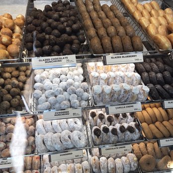 Dunkin' - Right case as of 8/20 - sorry I cut off the bottom! It's jelly filling, Bavarian filling, lemon filling, and coconut - Donuts Near Me - Pasadena, California