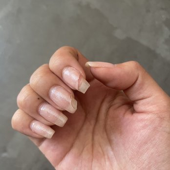 Polished Nail Lounge - Nails constantly lifted from the tip and gel would rip off in the shower to reveal my real nails which them broke from the middle. - Nail Salons Near Me - Orange, California Polished Nail Lounge - Nails constantly lifted from the tip and gel would rip off in the shower to reveal my real nails which them broke from the middle. - Nail Salons Near Me - Orange, California