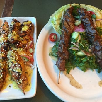 River Rock Grill - Mango Chicken Slaw and Kebab Salad - New American Near Me - Renton, Washington River Rock Grill - Mango Chicken Slaw and Kebab Salad - New American Near Me - Renton, Washington