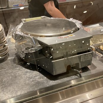 Chipotle Mexican Grill - Aluminum foil on  The warmer for tortillas - Fast Food Near Me - Kildeer, Illinois