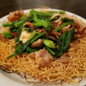 Mein Restaurant - Pan-seared noodles with pork and seafood - Chinese Near Me - Houston, Texas Mein Restaurant - Pan-seared noodles with pork and seafood - Chinese Near Me - Houston, Texas