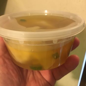 China House - Never saw wonton soup in a shorter container like this. The lunch special portion was a bit skimpy as well. However, flavor is good!! - Chinese Near Me - Elmwood Park, New Jersey China House - Never saw wonton soup in a shorter container like this. The lunch special portion was a bit skimpy as well. However, flavor is good!! - Chinese Near Me - Elmwood Park, New Jersey