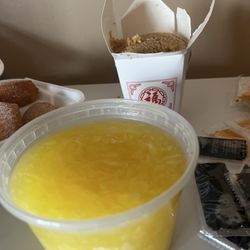 China Kitchen - Egg drip soup, fried rice