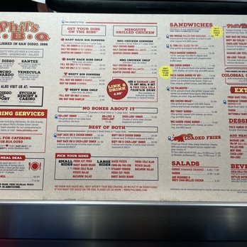 Phil's BBQ - Menu (May 2022) - Barbeque Near Me - San Diego, California Phil's BBQ - Menu (May 2022) - Barbeque Near Me - San Diego, California