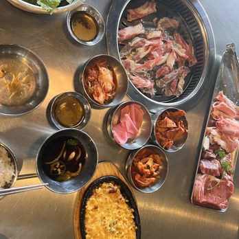 Exit 5 Korean BBQ - Small Beef Combo with Corn Cheese - Korean Near Me - Renton, Washington Exit 5 Korean BBQ - Small Beef Combo with Corn Cheese - Korean Near Me - Renton, Washington