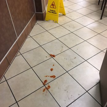 McDonald's - Spilled catsup and soda for well over 30 minutes. No attempts to clean it either. Huge liability - Fast Food Near Me - Ontario, California McDonald's - Spilled catsup and soda for well over 30 minutes. No attempts to clean it either. Huge liability - Fast Food Near Me - Ontario, California