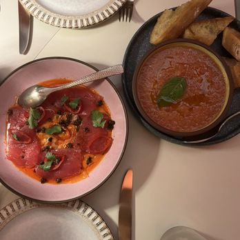River Club - Pan con tomate, tuna crudo - Lebanese Near Me - Washington, DC, District of Columbia River Club - Pan con tomate, tuna crudo - Lebanese Near Me - Washington, DC, District of Columbia