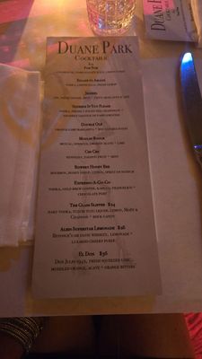Menu photo 8 Duane Park New York, NY