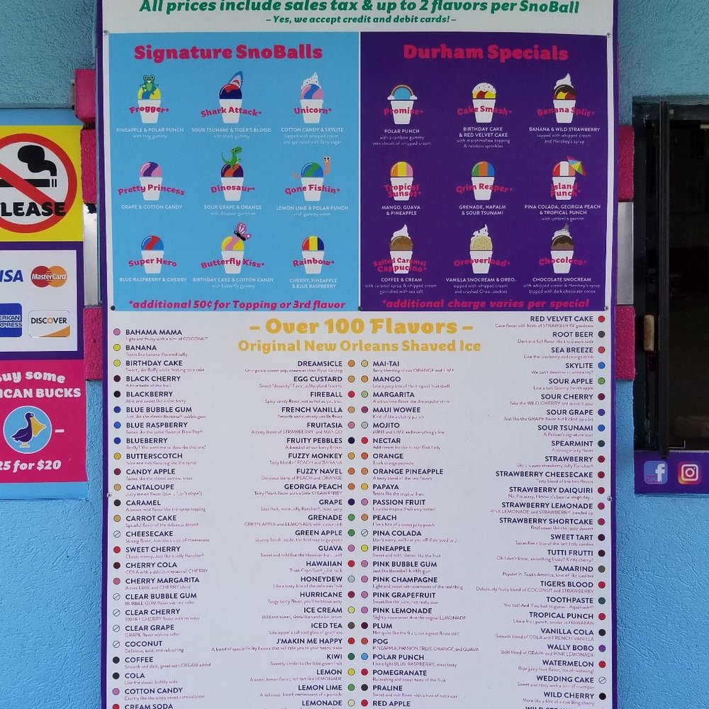 All 100 flavors! All 100 flavors!