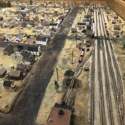 Hinckley Fire Museum - Model of town before fire