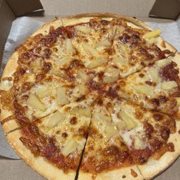 Plain w/ pineapple topping Plain w/ pineapple topping
