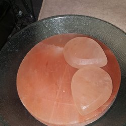 Hand & Stone Massage and Facial Spa - Pink Himalayan sea salt stones for massage