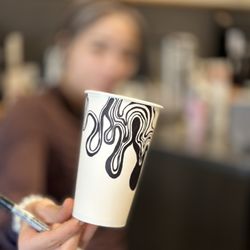 Rook Coffee - One of the fabulous creations a barista makes. Such a talented crew fit both as baristas and artists.