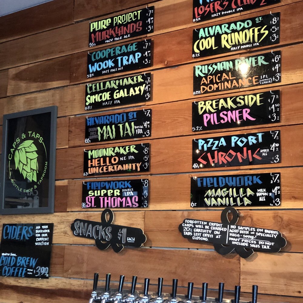 Caps & Taps - Menu for the season. - Beer Gardens Near Me - Dublin, California Caps & Taps - Menu for the season. - Beer Gardens Near Me - Dublin, California