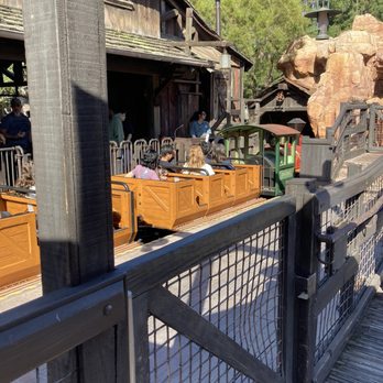 Big Thunder Mountain Railroad - Exiting ride to the right - Amusement Parks Near Me - Anaheim, California Big Thunder Mountain Railroad - Exiting ride to the right - Amusement Parks Near Me - Anaheim, California
