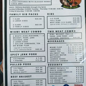 Arlene Williams BBQ - Barbeque Near Me - Pensacola, Florida