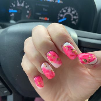 Bless Nails and Spa - Here is the sloppy terrible job - Nail Salons Near Me - Grass Valley, California