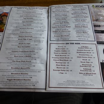 Waffles N More - a menu for a restaurant - Breakfast & Brunch Near Me - Lewiston, Idaho