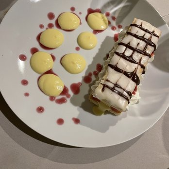 The Beaumont Inn - Rhubarb Mille Feuille- pretty but pretty "meh" - Hotels Near Me - Dallas, Pennsylvania The Beaumont Inn - Rhubarb Mille Feuille- pretty but pretty "meh" - Hotels Near Me - Dallas, Pennsylvania