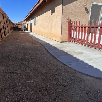 Quintero's Landscape Services - Dg base yellow with back yard concrete installation - Tree Services Near Me Quintero's Landscape Services - Dg base yellow with back yard concrete installation - Tree Services Near Me