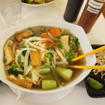 Loving Hut - Glendale - Au lac noodle soup (pho) with the gluten free option, and silken moonlight noodles - Vegan Near Me - Glendale, Arizona Loving Hut - Glendale - Au lac noodle soup (pho) with the gluten free option, and silken moonlight noodles - Vegan Near Me - Glendale, Arizona