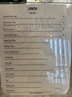 Menu photo 2 Southside Century Napa, CA Menu photo 2 Southside Century Napa, CA