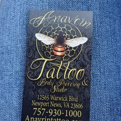 Anavrin Tattoo & Body Piercing - Business Card