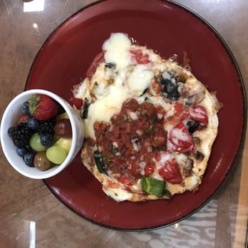 Linn's Restaurant - roasted vegetable frittata - American Near Me - Cambria, California Linn's Restaurant - roasted vegetable frittata - American Near Me - Cambria, California