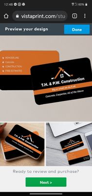 PW & TH Construction Logo