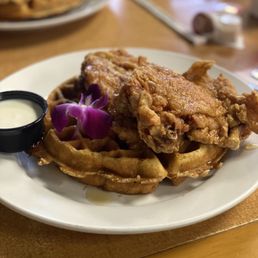 Golden Fried Chicken and Waffles