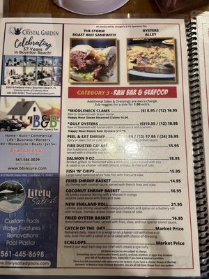 Menu photo 2 Hurricane Alley Boynton Beach, FL Menu photo 2 Hurricane Alley Boynton Beach, FL