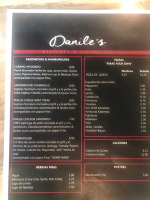 Menu photo 1 Danile's San Juan, PR