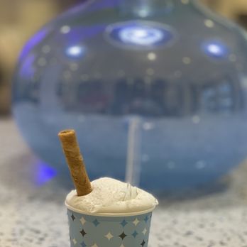 Frost Gelato - Honey  lavender flavor small size gelato - Gelato Near Me - Austin, Texas
