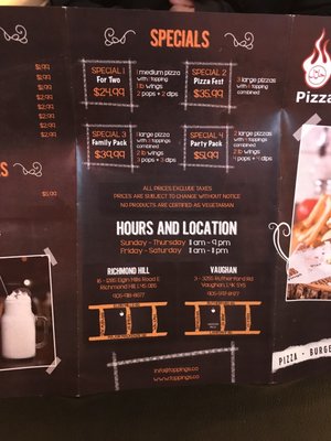 Menu photo 3 Toppings Vaughan, ON