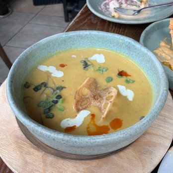 Surfish Bistro - Butternut squash soup - Latin American Near Me - Brooklyn, New York Surfish Bistro - Butternut squash soup - Latin American Near Me - Brooklyn, New York