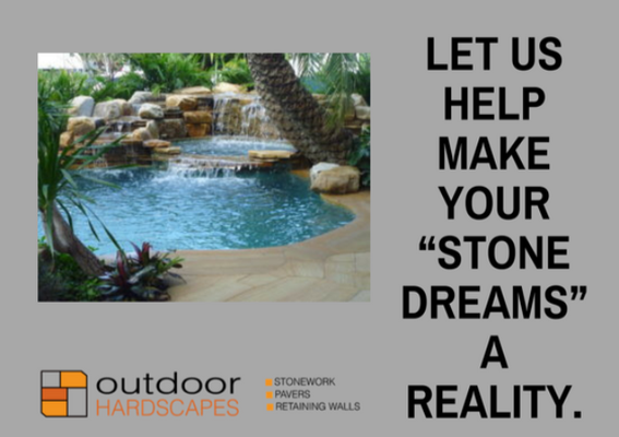 Residential Outdoor Spaces - Outdoor Hardscape can help make your paradise dreams a reality right where you are – with your very own pool and backyard paradise! No more waiting for that dream vacation that never seems to happen. The time to enjoy your leisure time is now, not some unknown future date. Not only will you gain priceless memories of pool playtime with your family and friends anytime you choose, but owning a pool can also raise your property value and build equity in your home – we call that a win/win! Residential Outdoor Spaces - Outdoor Hardscape can help make your paradise dreams a reality right where you are – with your very own pool and backyard paradise! No more waiting for that dream vacation that never seems to happen. The time to enjoy your leisure time is now, not some unknown future date. Not only will you gain priceless memories of pool playtime with your family and friends anytime you choose, but owning a pool can also raise your property value and build equity in your home – we call that a win/win!