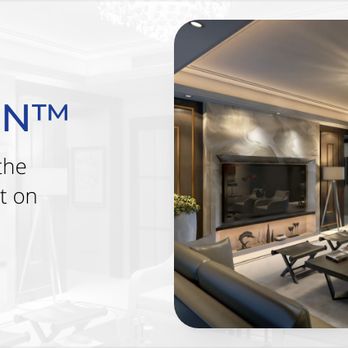 The Right Connection - a living room with couches and a fireplace - Electricians Near Me The Right Connection - a living room with couches and a fireplace - Electricians Near Me