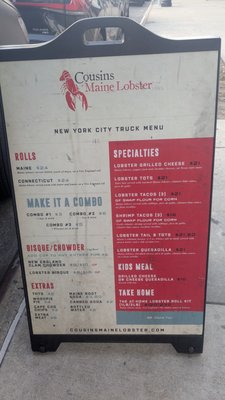 Menu photo 3 Cousins Maine Lobster Wayne, NJ