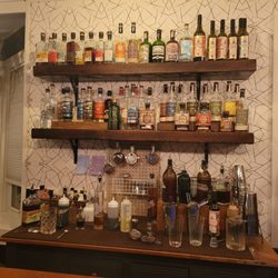 The Bar Cart - Wall of alcohols for drinks