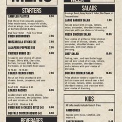 The Brass Rail - Menu