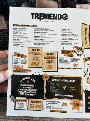 Menu photo 1 Tremendo Taco Laredo, TX Menu photo 1 Tremendo Taco Laredo, TX