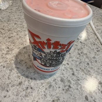Fritz's Railroad Restaurant - Strawberry Milkshake - Burgers Near Me - Kansas City, Missouri Fritz's Railroad Restaurant - Strawberry Milkshake - Burgers Near Me - Kansas City, Missouri