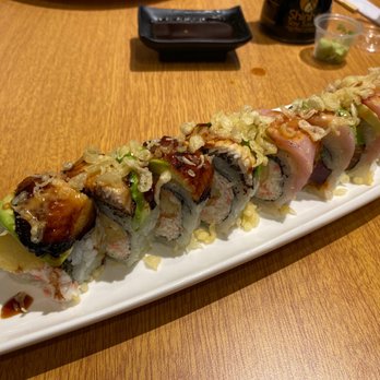 L.A Sushi - Beauty and the Beauty and Beast Tempura Premium Roll - Sushi Bars Near Me - Suwanee, Georgia