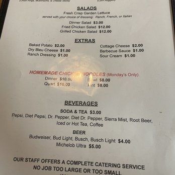 Gebhardt's Chicken Dinners - Menu - Southern Near Me - Mulberry, Kansas Gebhardt's Chicken Dinners - Menu - Southern Near Me - Mulberry, Kansas